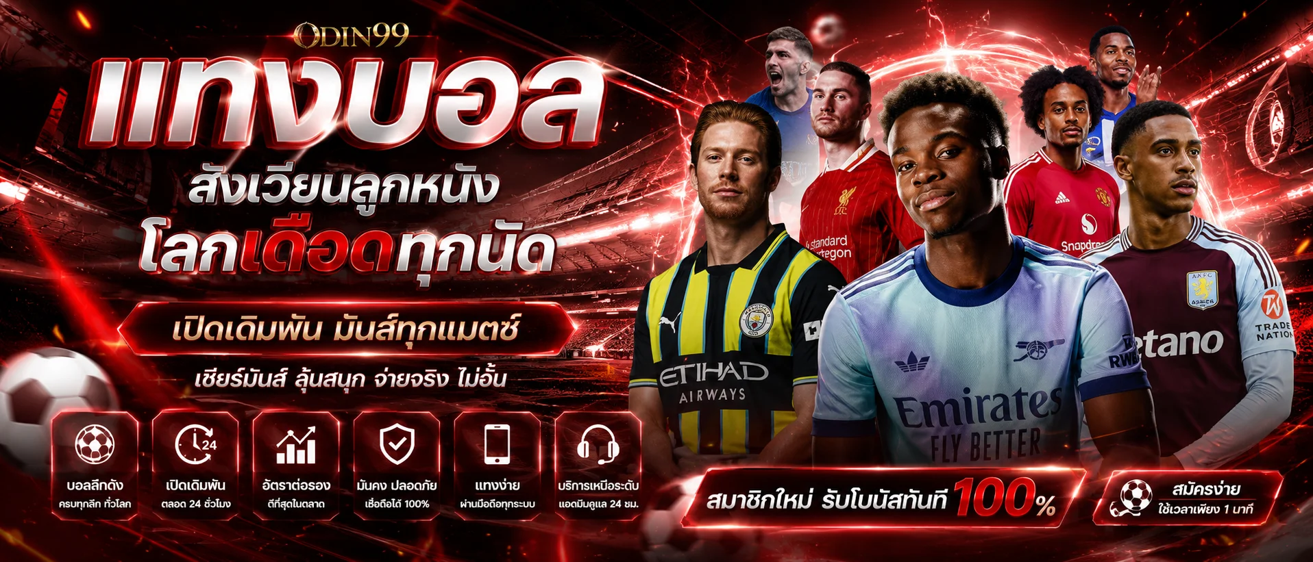 แทงบอลออนไลน์ ALLIN1688 ราคาน้ำดี ครอบคลุมพรีเมียร์ลีกและลาลีกา